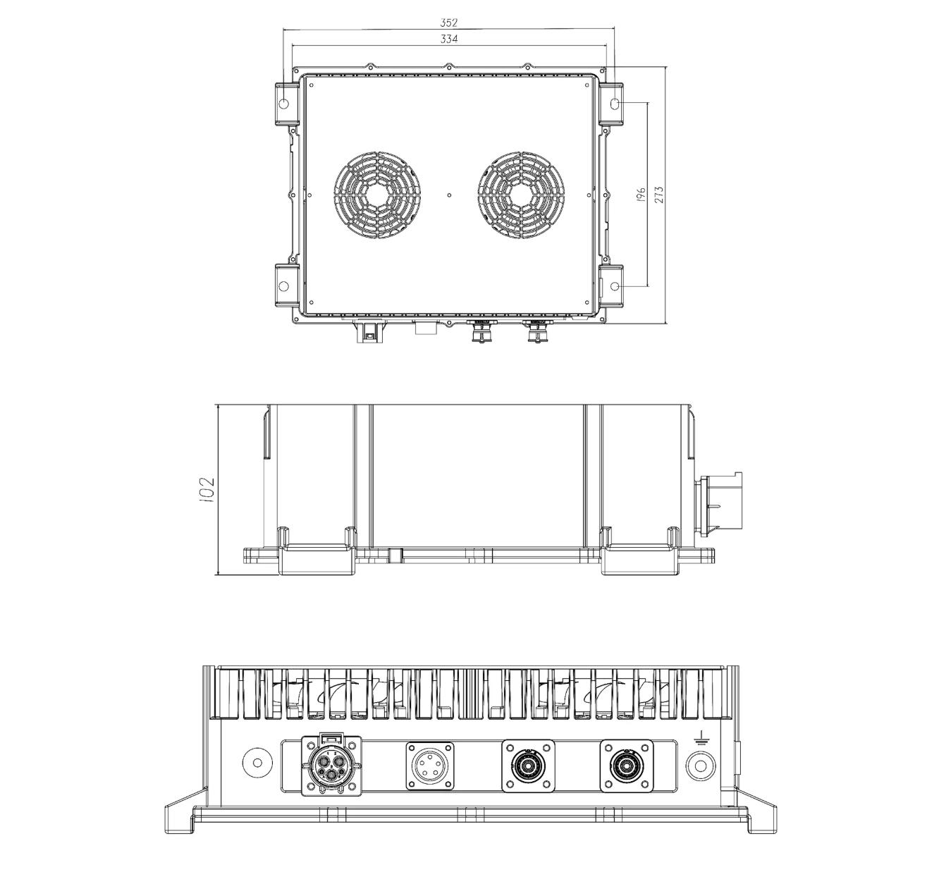 dimension of 6.6kw obc dimension of 6.6kw obc