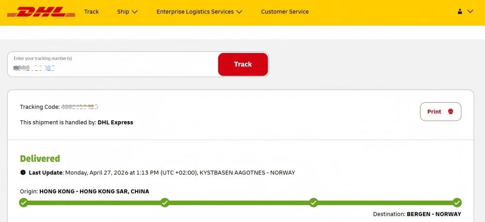 DHL Shipping Label DHL Shipping Label