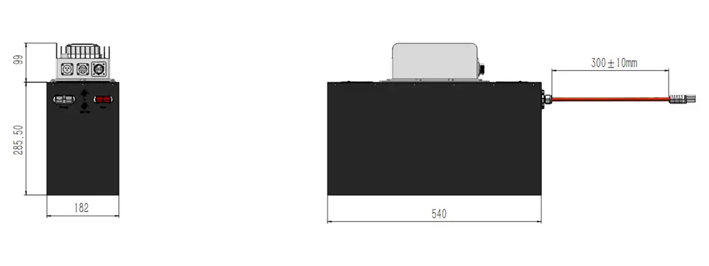 28.8V 230Ah LiFePO4 Battery Pack Dimension 28.8V 230Ah LiFePO4 Battery Pack Dimension