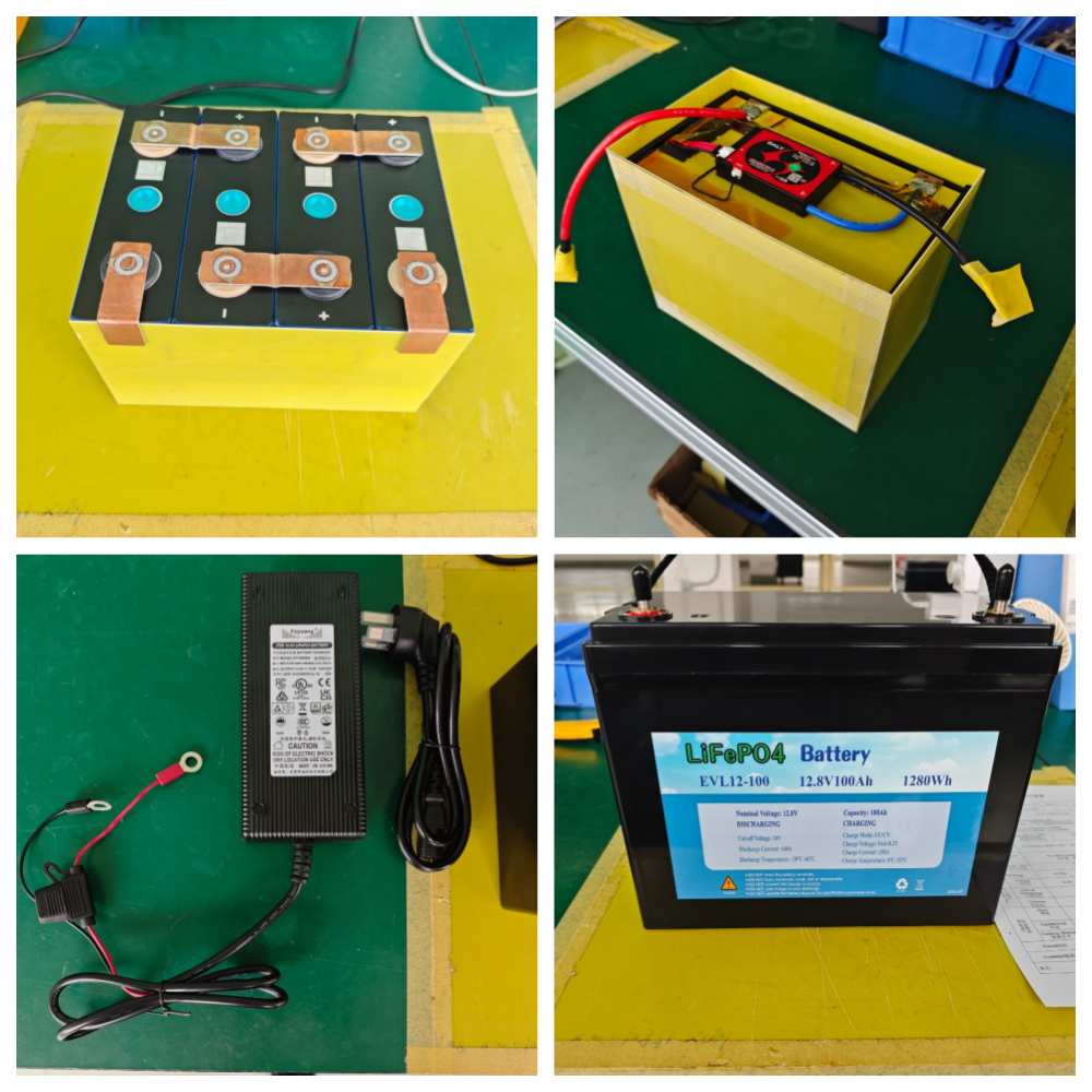 12.8V 100Ah RV Battery and 14.6V 10A Charger