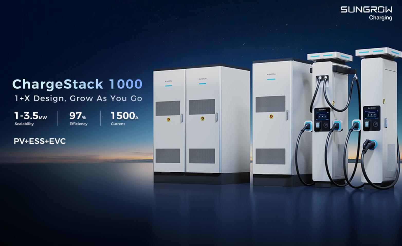 Sungrow Unveils ChargeStack 1000 Megawatt Charging System in Europe