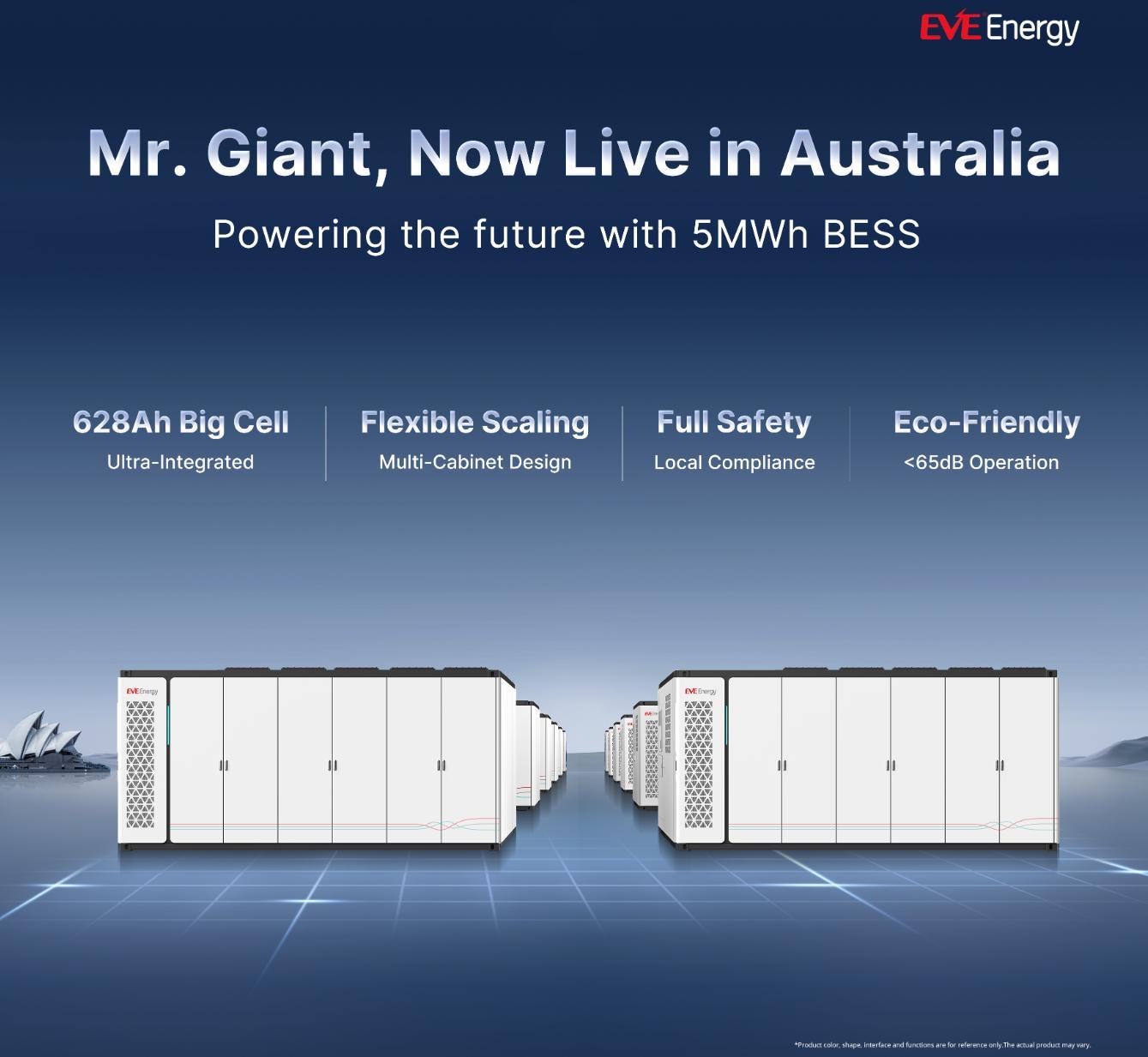 EVE Energy Debuts Mr Giant Energy Storage System in Australia