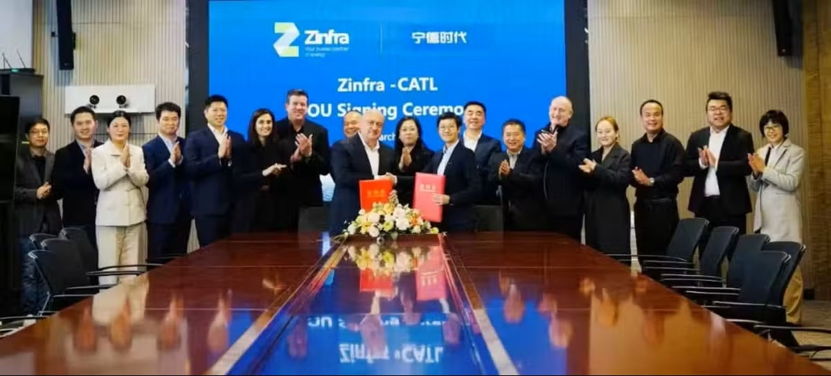 CATL Signs MOU with Zinfra for BESS Projects in Australia