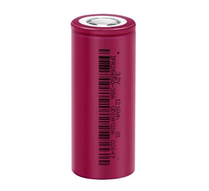 3.2V 3800mAh IFR26650-38A Cylindrical LiFePO4 Battery cell