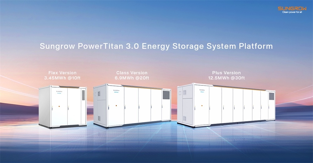Sungrow PowerTitan 3.0 Smart Energy Storage Platform Flex Class and Plus Full Series Launch